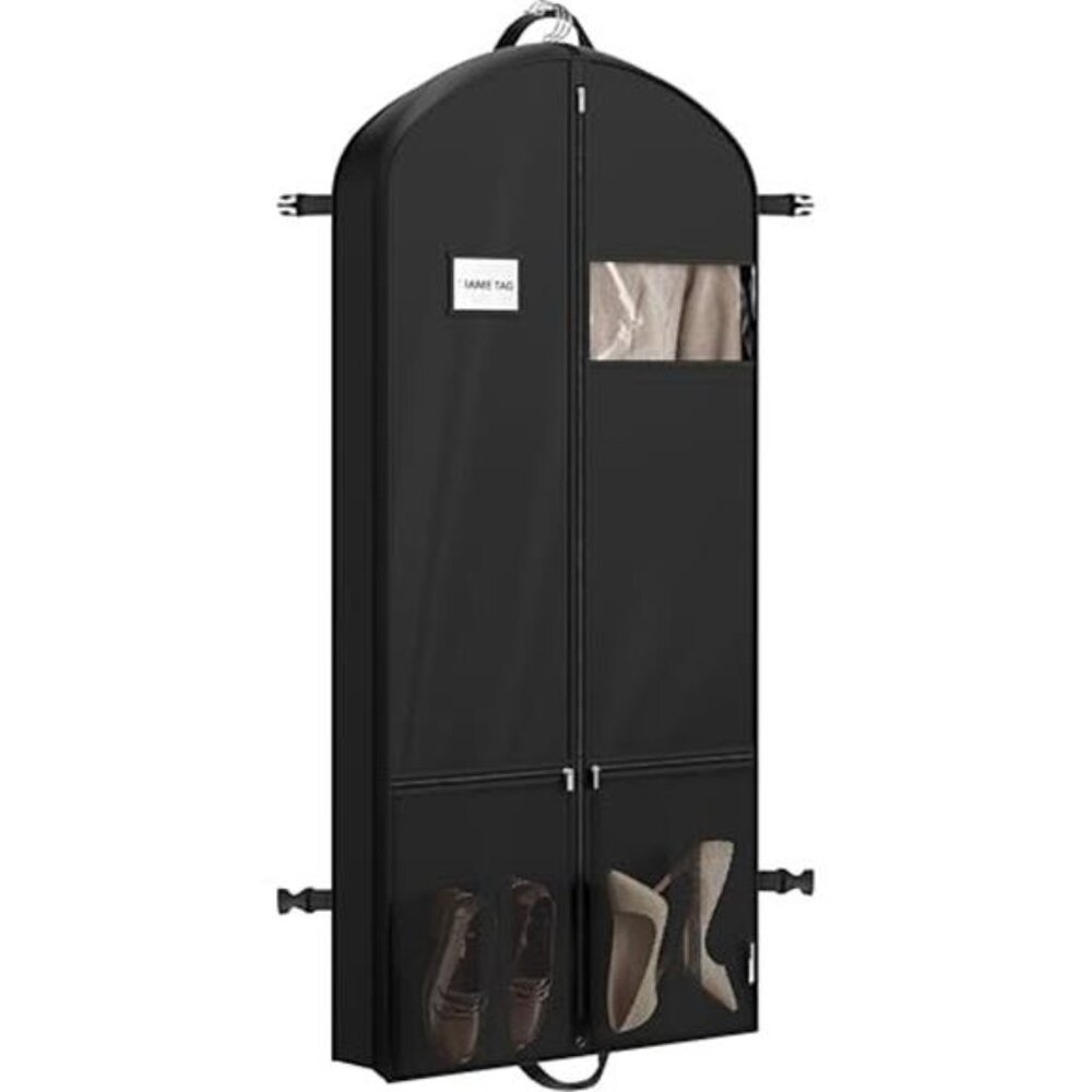 Travel Garment Bag 60 Inch Suits Dresses Coats Tuxedos Heavy Duty Polyester